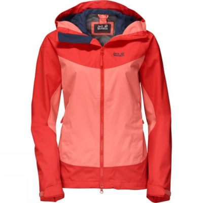 Chaquetas Jack Wolfskin North Ridge Mujer Rojas - Chile FQZ290173